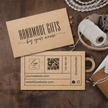 Modernschrift braunes Kraftpapier handgefertigter