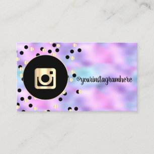 Modernste, Dots Instagram Social Media Holographis Visitenkarte