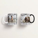 Modernste Grafik mit 2 Foto Schwarzweiß Kaffeetasse<br><div class="desc">Modern minimale Grafik 2 Foto Schwarz-Weiß-Design Weihnachten,  Geburtstag,  Jubiläum Geschenk.</div>