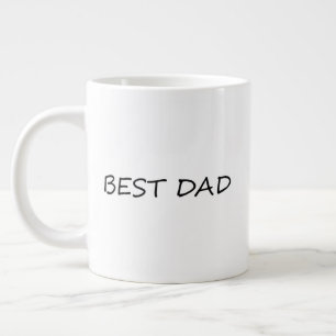 Modernste minimalistisch-schwarzweiße Vater-Techni Jumbo-Tasse