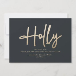 Modernste Technik in Gold Feiertagskarte