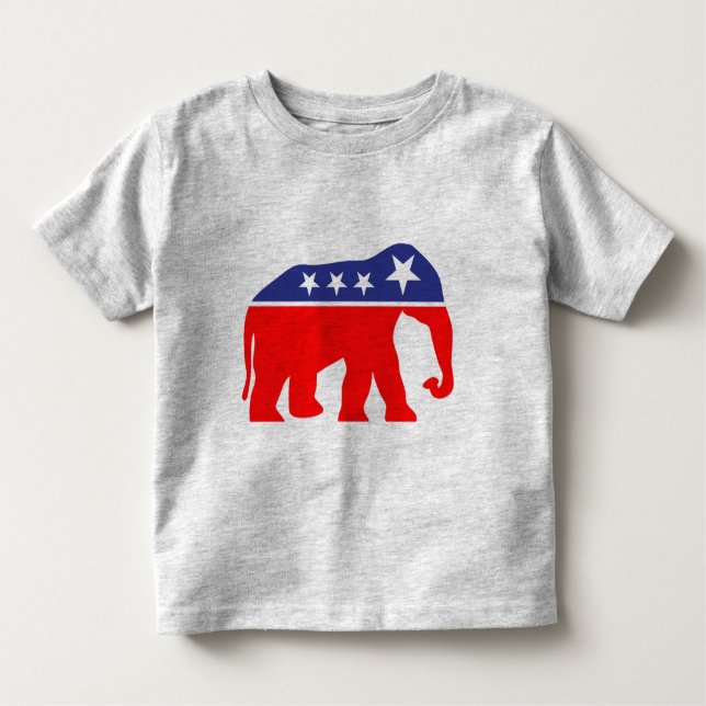 Modernster GOP-Elefant Kleinkind T-shirt (Vorderseite)