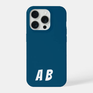 Modernster Name Minimal Blue Color iPhone 15 Pro Hülle