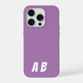 Modernster Name Minimal Lila iPhone 15 Pro Hülle