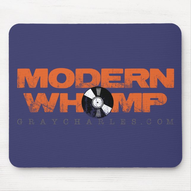 ModernWhomp - blaue Mausunterlage Mousepad (Vorne)