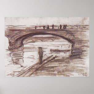 Modersohn-Becker - Brücken in Paris 1905 Poster