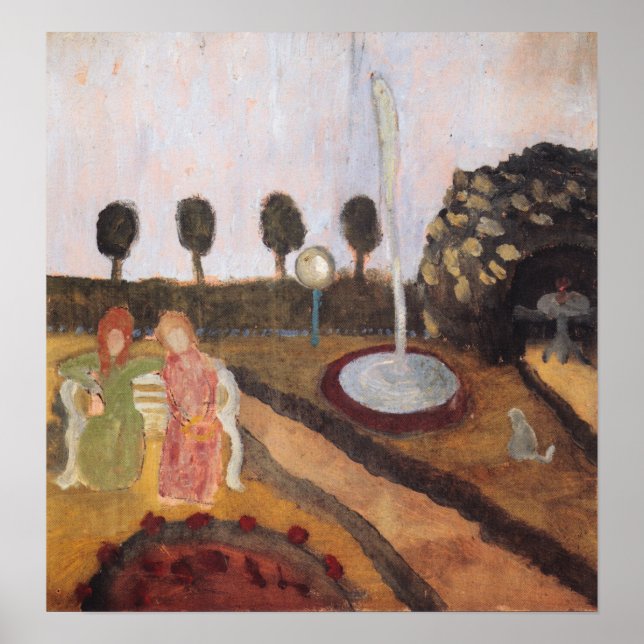 Modersohn-Becker - Frauen im Garten Poster (Vorne)
