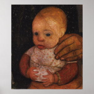 Modersohn-Becker - Säugling mit der Hand seiner Mu Poster