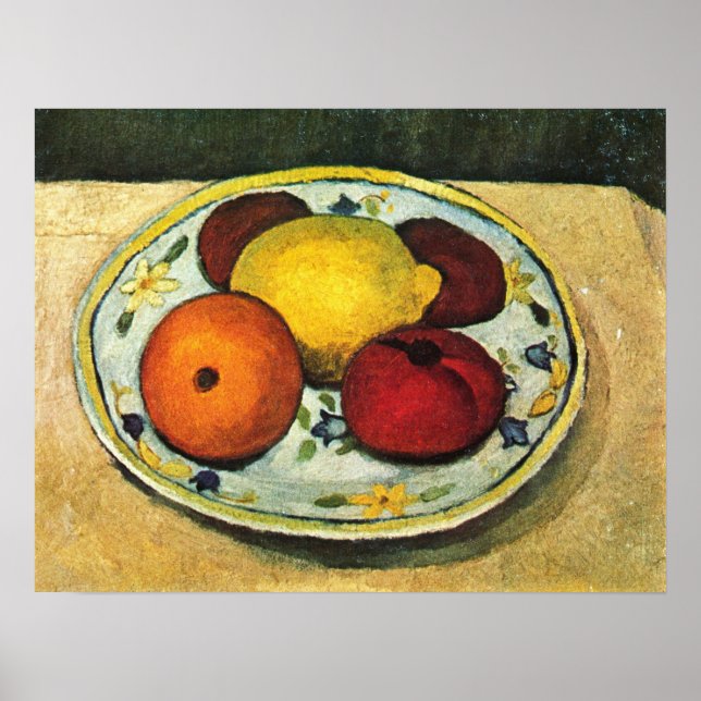 Modersohn Becker - Stillleben mit Lemon Orange Poster (Vorne)