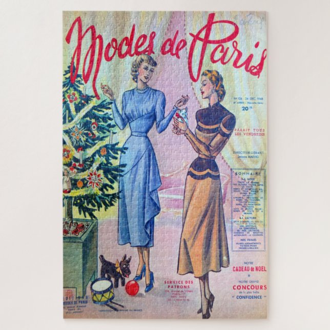Modes De Paris. Puzzle (Vertikal)