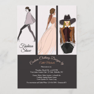 Modeschau-Einladung Einladung