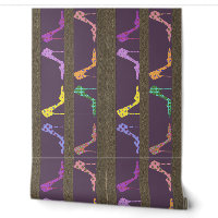Modeschuhgehäuse Wallpaper Border LW Lila