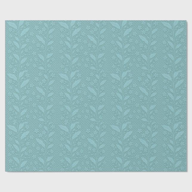  Modest Forget-Me-Nots, by Natasha Us   Geschenkpapier (Flach)