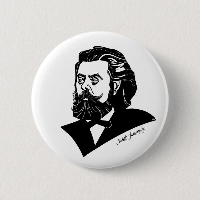 Modest Mussorgsky Button (Vorderseite)