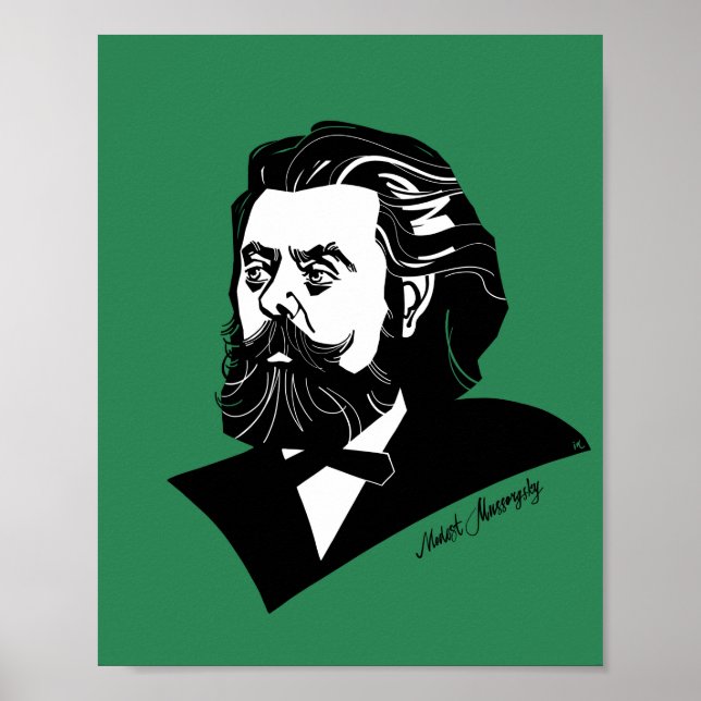 Modest Mussorgsky Poster (Vorne)