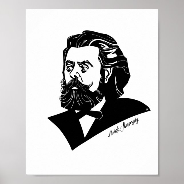 Modest Mussorgsky Poster (Vorne)