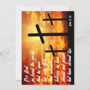MODEVERSE BIBELVERS JOHANNES 3:16 CHRISTLICHES GES FEIERTAGSKARTE