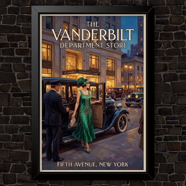 Modewerbung im Stil der 1920er Jahre Poster (Von Creator hochgeladen)