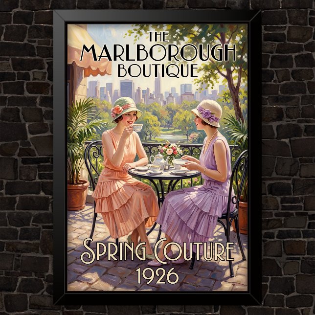 Modewerbung im Stil der 1920er Jahre Poster (Von Creator hochgeladen)