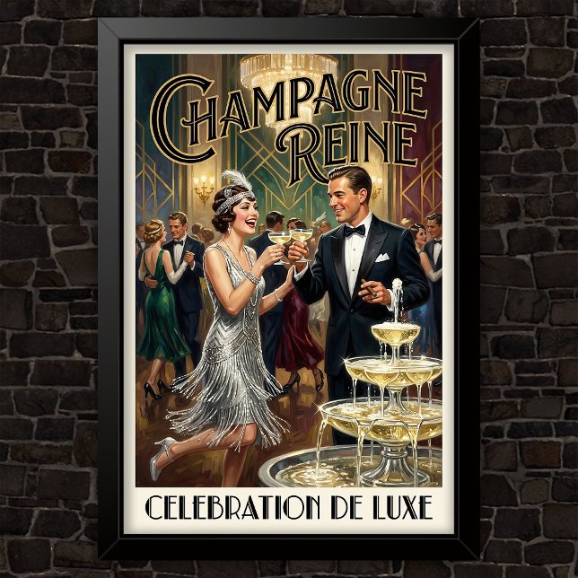 Modewerbung im Stil der 1920er Jahre Poster (Von Creator hochgeladen)