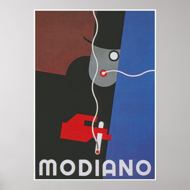 Modiano Italienisches Werbeplakat Poster (Vorne)