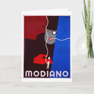 Modiano - Vintage Werbeplakat für Zigaretten Karte