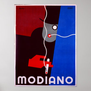 Modiano - Vintage Werbung für Zigaretten Poster