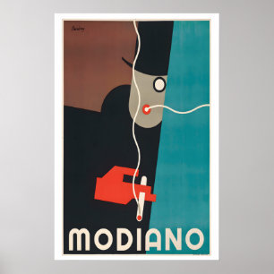 Modiano von Robert Bereny Vintage Art Deco Poster