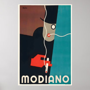 Modiano Zigaretten Italien Vintage-Werbung Poster