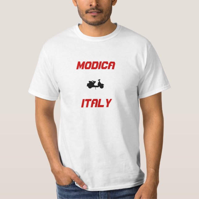 Modica, Italien Scooter T-Shirt (Vorderseite)