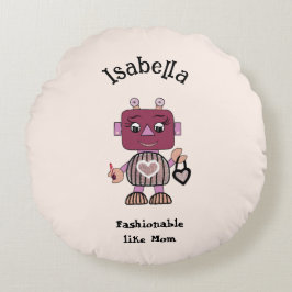 Modifizierter Roboter Rundes Kissen