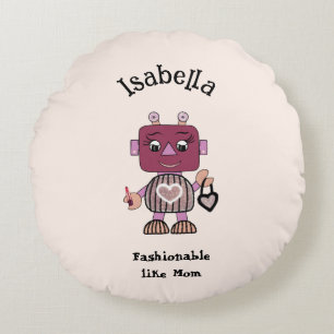 Modifizierter Roboter Rundes Kissen