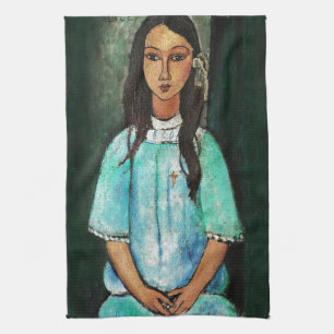 Modigliani Alice Vintag Fine Art Malerei Geschirrtuch