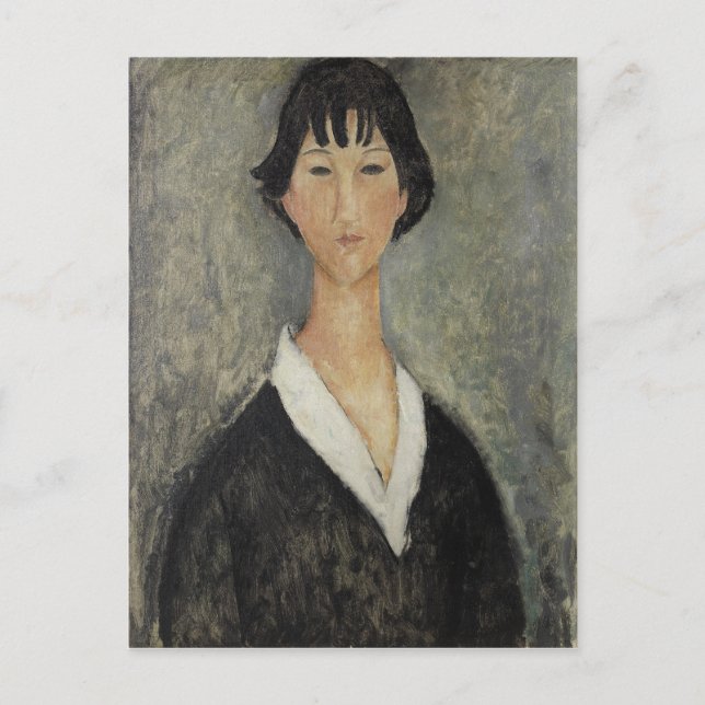Modigliani Amedeo Portrait Postkarte (Vorderseite)