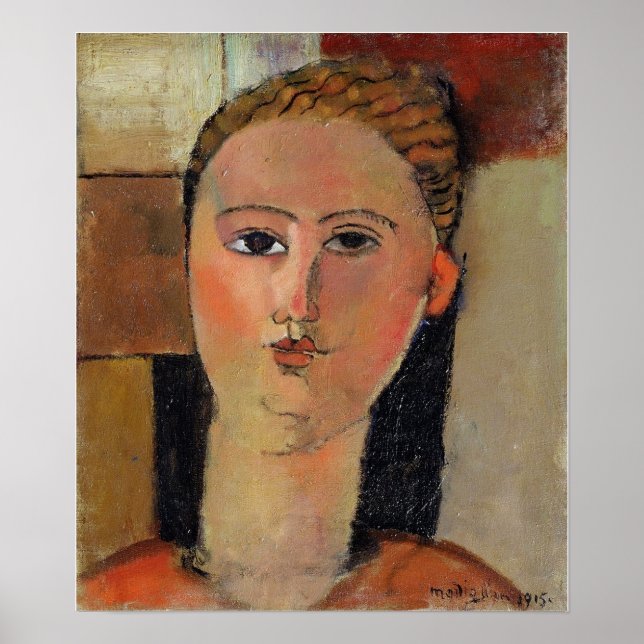Modigliani - Mädchen mit rotem Haar 1915 Poster (Vorne)
