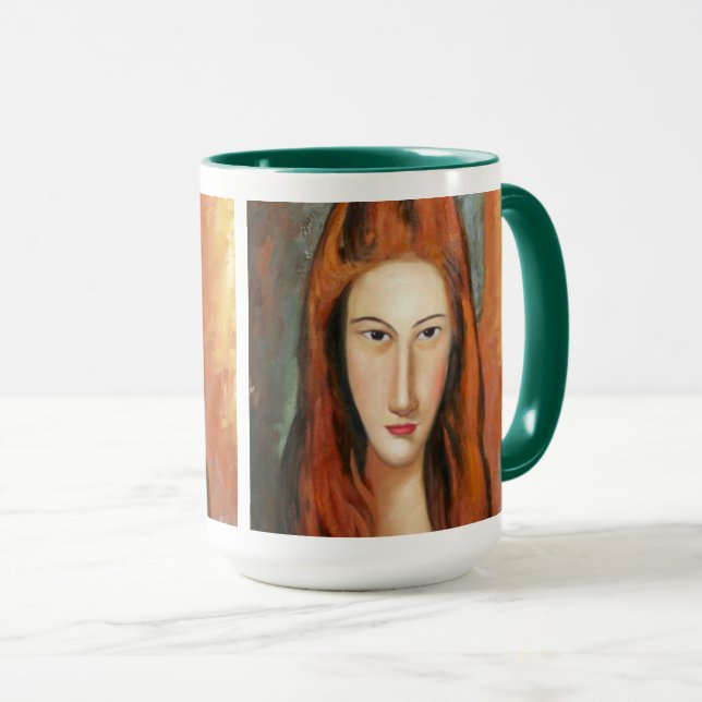Modigliani - Portrait der Tasse Jeanne Hebuterne (VorderseiteRechts)