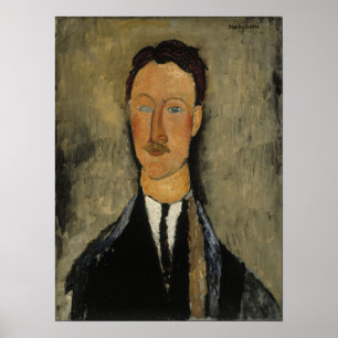 Modigliani - Portrait des Künstlers Léopold Survag Poster