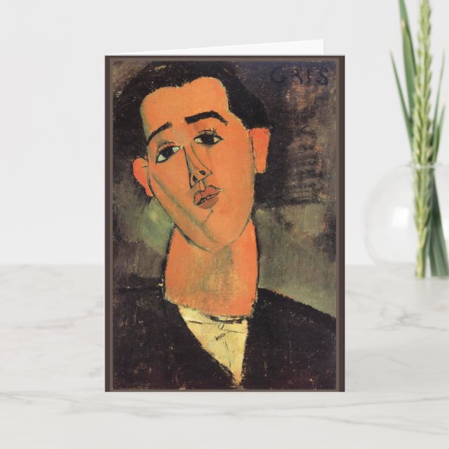 Modigliani - Portrait of Juan Gris Karte (Vorderseite)
