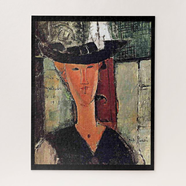 Modigliani - Portrait von Madame Pompadour Puzzle (Vertikal)