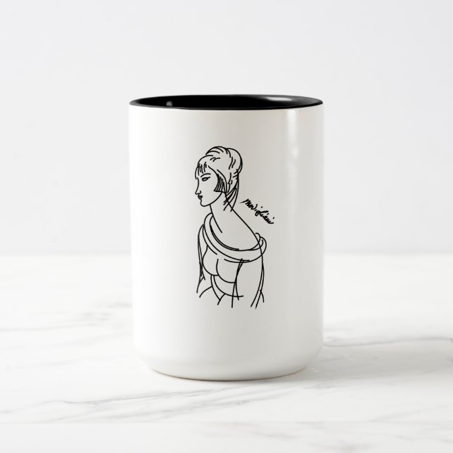 Modigliani-Tasse Zweifarbige Tasse (Mittel)