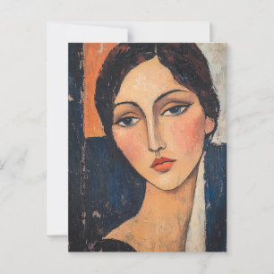 Modigliani Vintage-Kunstpostkarte Postkarte