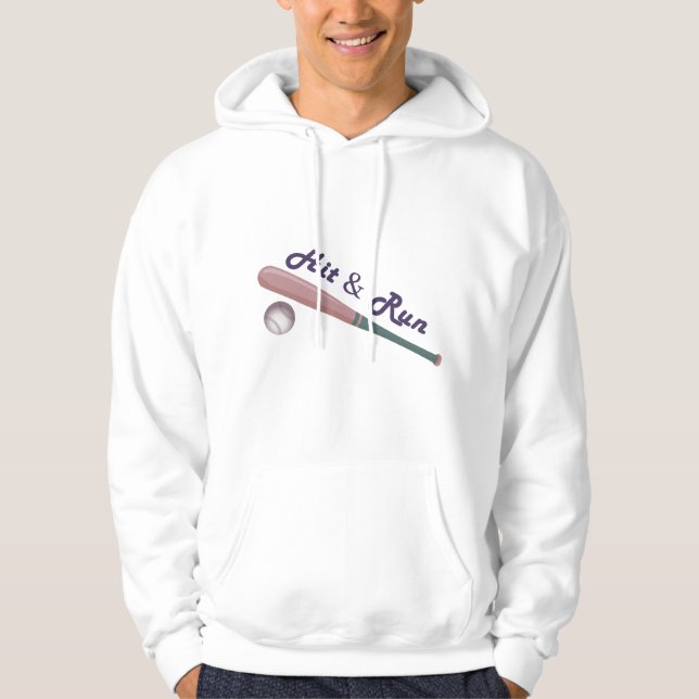 Modisch Baseball Hoodie für Männer (Vorderseite)