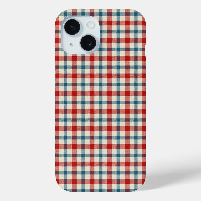 Modisch Kariert Case-Mate iPhone Hülle (Rückseite)