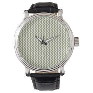 modische aztekische Chevron-Streifen Armbanduhr