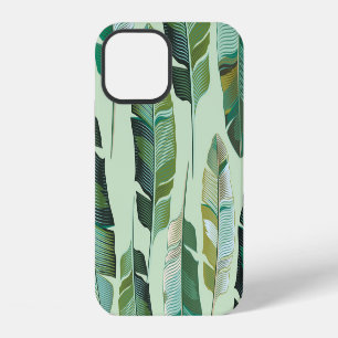 Modische Bananenpflanzen Tropische Illustration iPhone 12 Hülle