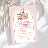 Modische Blüten und Prosecco - rosé und goldene Ei