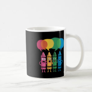 Modische Buntstift-Stimmung Farbige Buntstifte Fri Kaffeetasse