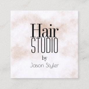 Modische Eleganzriesebuchstaben Quadratische Visitenkarte