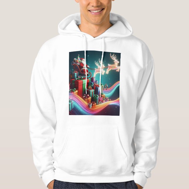 # modische Fans: Männer hoodie mit schönem Druck (Vorderseite)