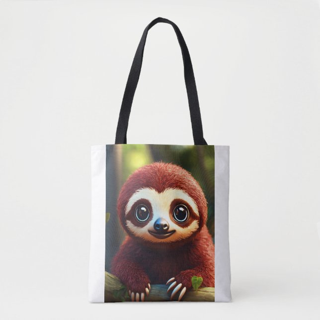 # modische Fans: Tasche mit niedlichem Affenprint (Vorderseite)